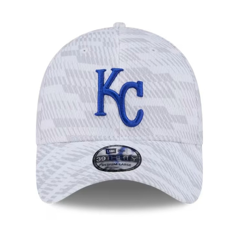 New Era Kansas City Royals White Graded JR 39THIRTY Child-Youth Flex Hat New